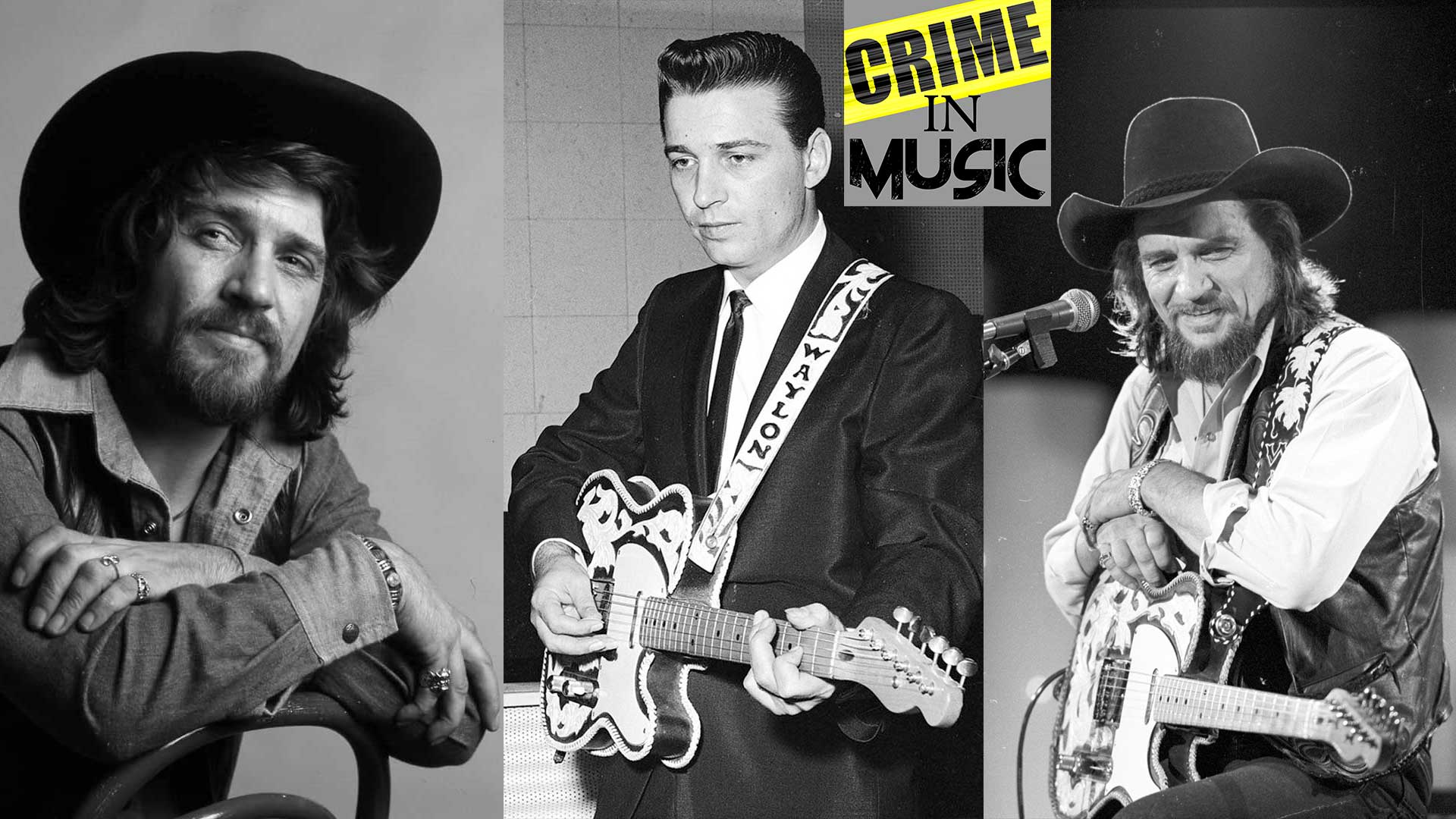 photo collage of Waylon Jennings, Musician, Outlaw Country Icon