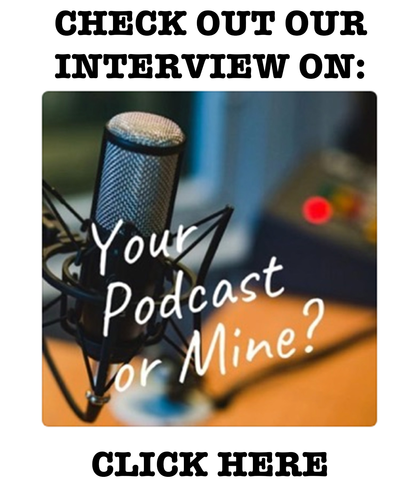 link to Brian's interview on the Your Podcast or Mine podcast
